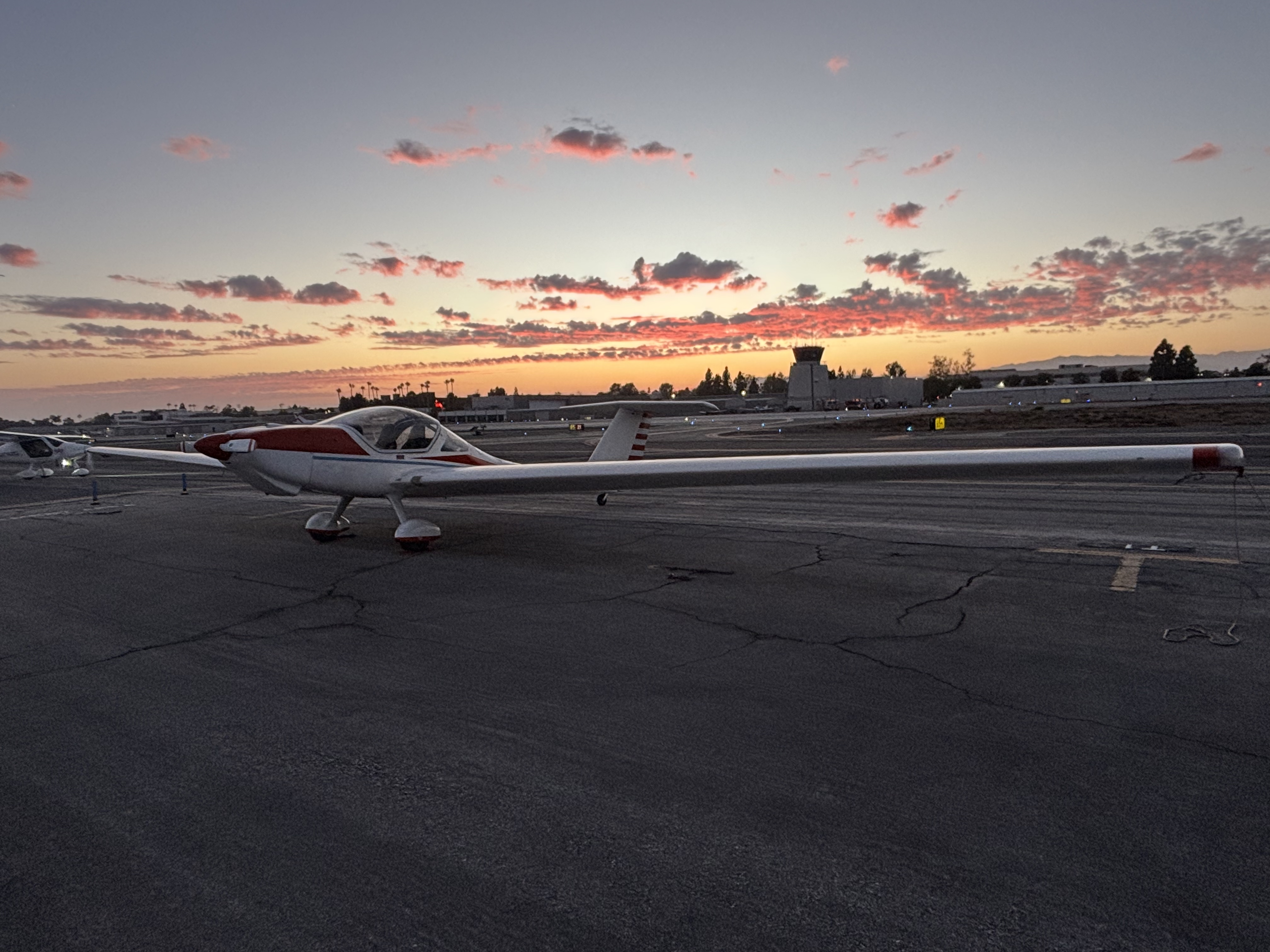 Sight Soaring Grob 109A motorglider at sunset